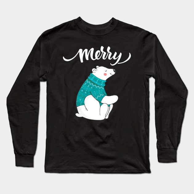 Funny Matching Christmas Sweater. Matching Sweaters For Couples. Long Sleeve T-Shirt by KsuAnn
